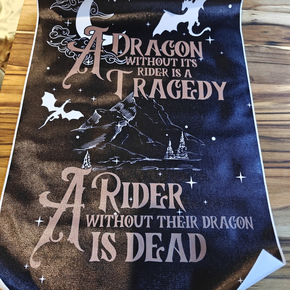 Black and White Dragon Wall Hanging